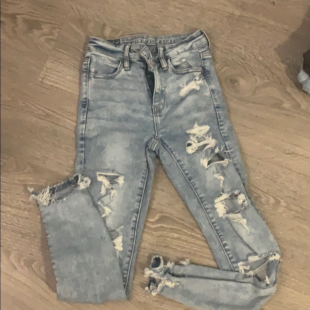 ae jeggings, 00 worn 1 time